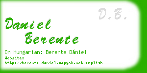 daniel berente business card